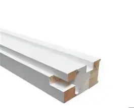 Grenen 56x90x2315 mm binnendeurkozijn opdek wit gegrond