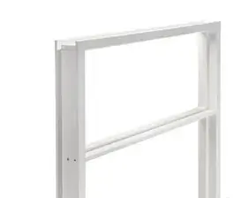 Hardhout 56x115x2800 mm binnendeurkozijn opdek wit gegrond met bovenlicht