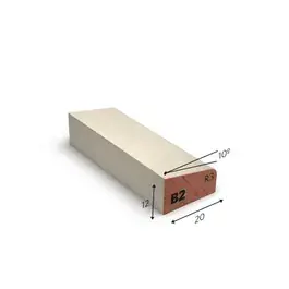Meranti 12x20 mm glaslat gegrond B2