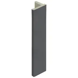 Heering Eindprofiel 10mm voor Keralit dakrand antraciet classic nerf L= 4000 mm