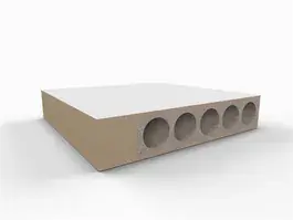 Boarddeur 2115 mm hoog stomp gegrond met Tubespaan vulling en slotgatboring