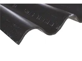 Golfplaat Vezelcement 3050x1093x6.5 mm Ecolor Zwart met golf afmeting 177x51mm