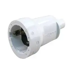 ABL PVC contra stekker Wit / randaarde 10/16 ampère