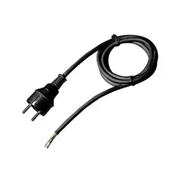Aansluitsnoer 3x1Q Vinyl Zwart 3 meter