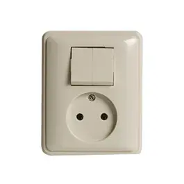 Peha inbouw stopcontact combinatie / serie Crème