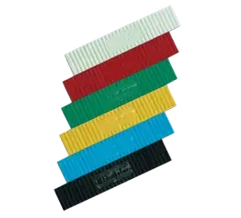 Afstandblokje 100x20x2 mm Rood 100St. 5122002