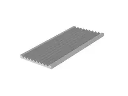 Aluminium slijtprofiel 60mm