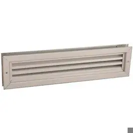 Aluminium deur rooster geanodiseerd 470 x 121 mm. 64000117