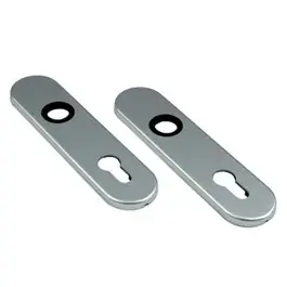 Klik - Cilinderschilden 72mm Aluminium F1 177x44mm per paar 210216
