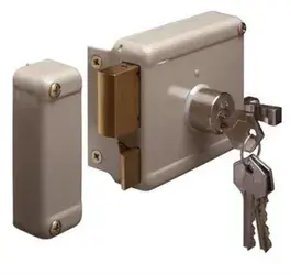 Yale 634 Oplegcilinderslot Doornmaat 50mm rechts sluitend met vaste cilinder DR1