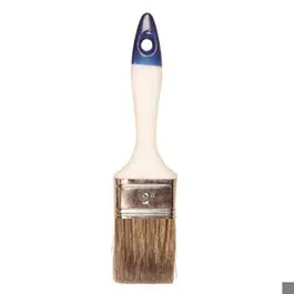 Platte kwast MB 2,5`` (acryl. lak) kunsstof witte steel