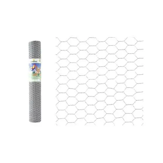 Giardino zeskant verzinkt 25 x 0.8mm x 100cm x 5 meter