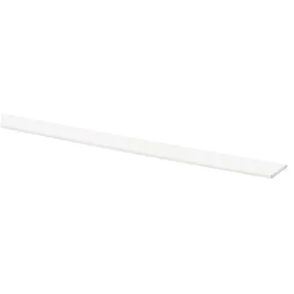 Afdekprofiel kunststof 2x30mm wit 260 cm.
