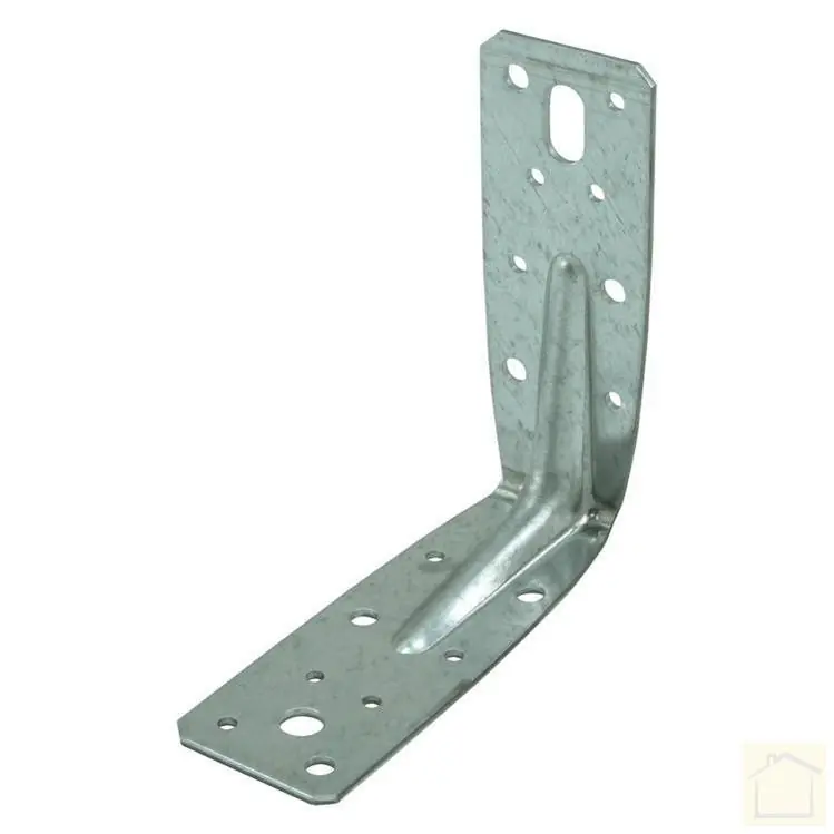GB hoekanker met ril, senzimir verzinkt 125 x 125 x 46 mm