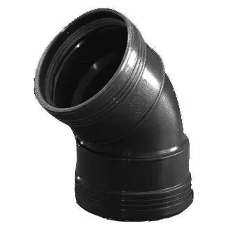 WAFX PP BOCHT 45GR 90 M/M ZWRT