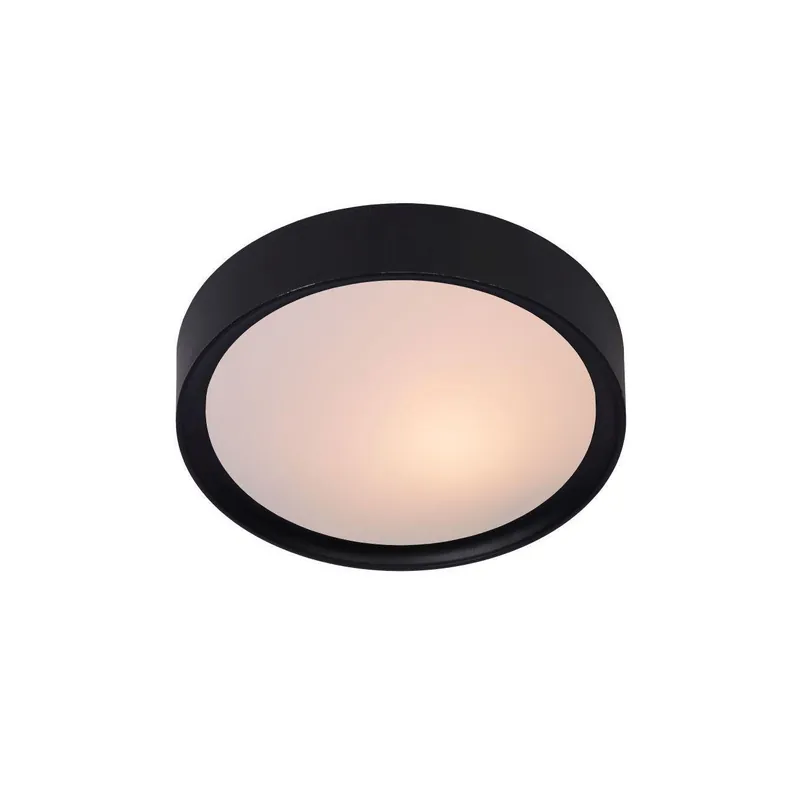 Lucide Lex plafonniere 25cm 1xE27 zwart