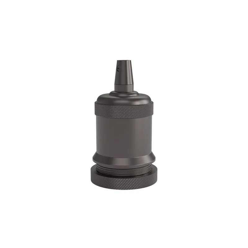 CALEX lamphouder E27 aluminium model piek M-003 matt pearl black, max.250V-60W