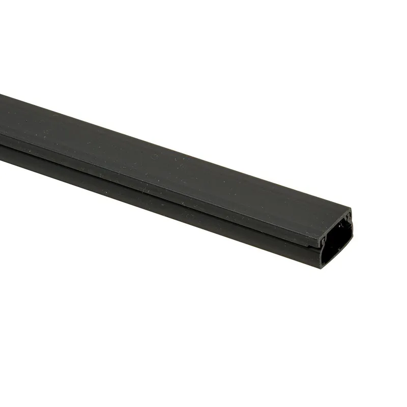 Snoergoot 20x12mm + Tape zwart 2 meter