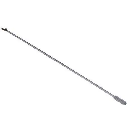 Trekstang met knop transparant 100cm 10pp