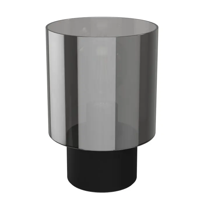 Eglo Gorosiba tafellamp 1xE27 zwart/smoke