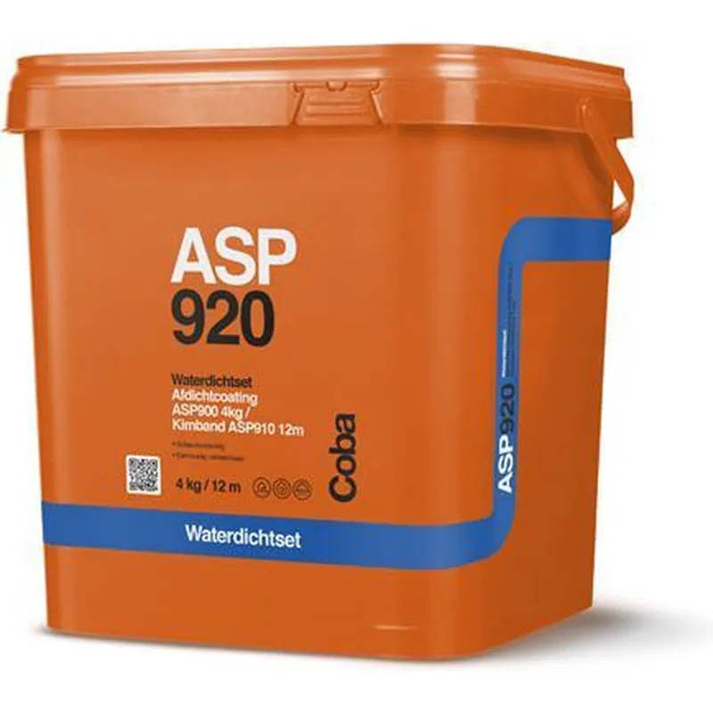 Coba ASP920 waterdichtset afdichtcoating 4kg + kimband 12m