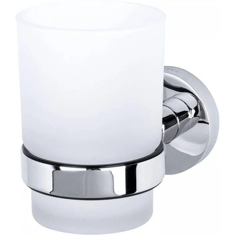 Haceka Kosmos enkele tandenborstelhouder glas chroom