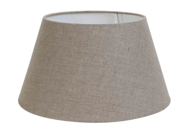 Light & Living kap drum Dark Linen grijs