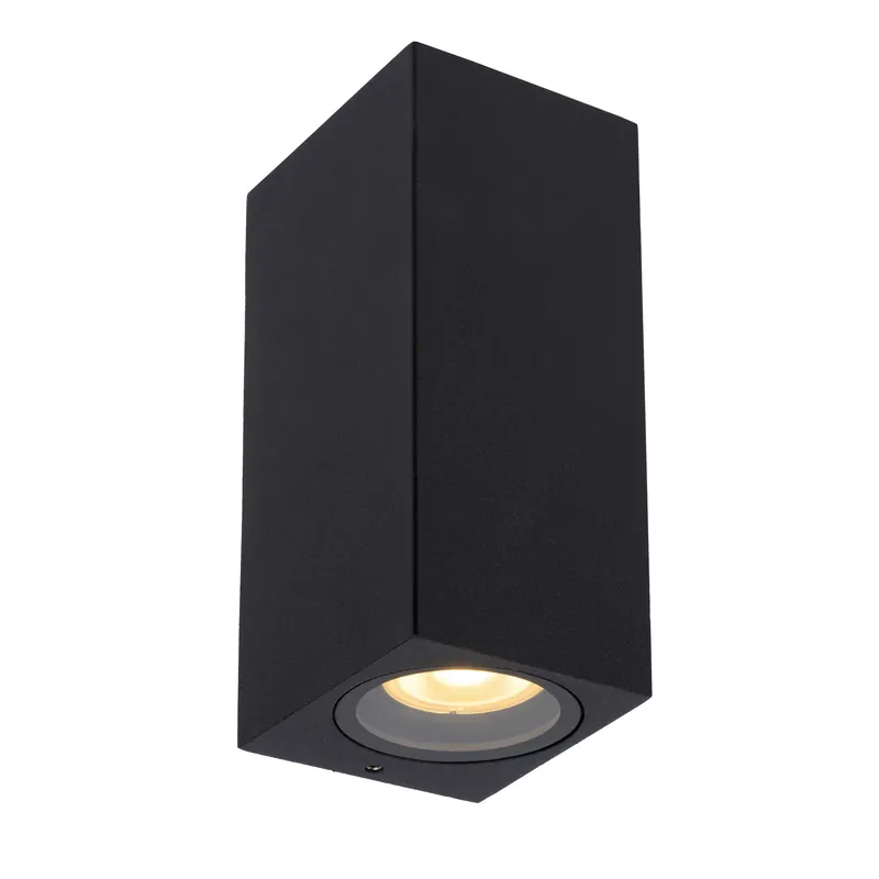 Lucide Zaro wandspot Buiten 2X GU10 zwart