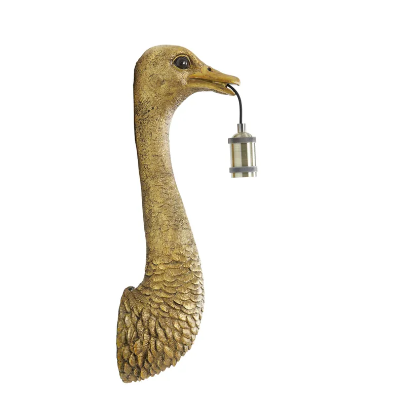 Light & Living wandlamp Ostrich 18x15,5x57,5cm brons