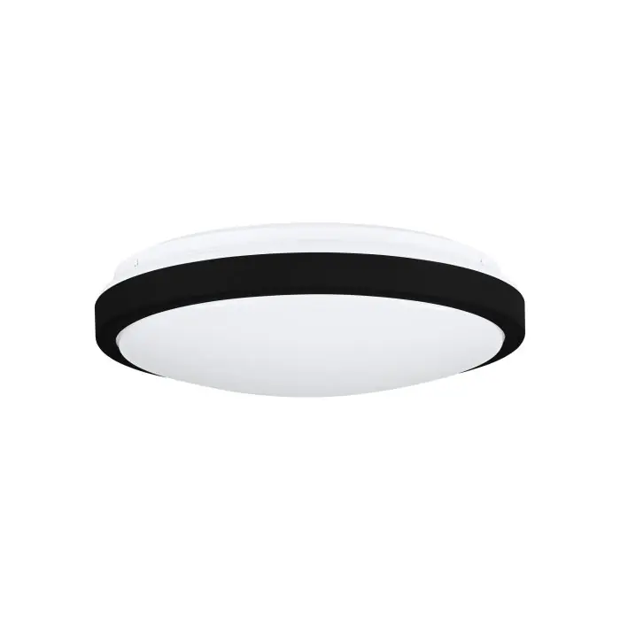 WAND/PLAFONDLAMP/1 LED LEZUZA D325 2200LM WIT/ZWART