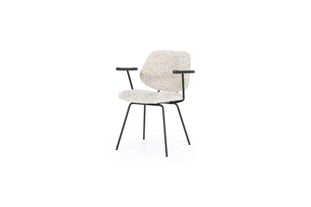 Eleonora Stoel Jon met armleuning beige