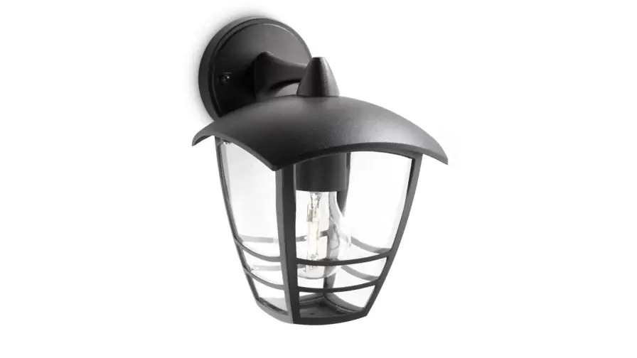 Wandlamp Philips Creek zwart 1x60W 230V