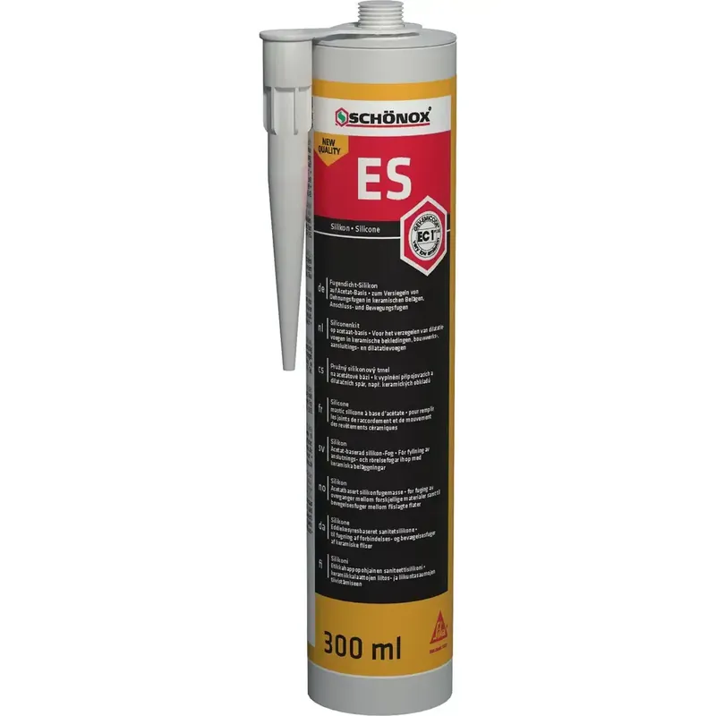 Schonox ES siliconenkit zilvergrijs 300 ml