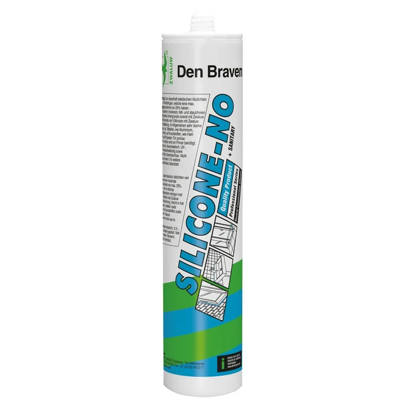 Zwaluw siliconenkit Silicone-NO transparant grijs 310ml
