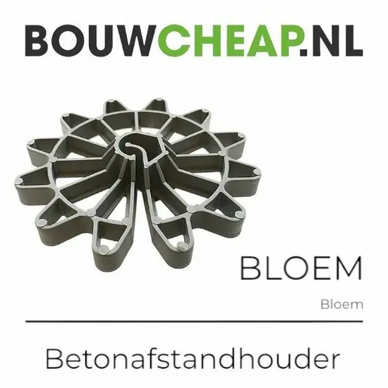Betonafstandhouder bloem 30mm (200st)