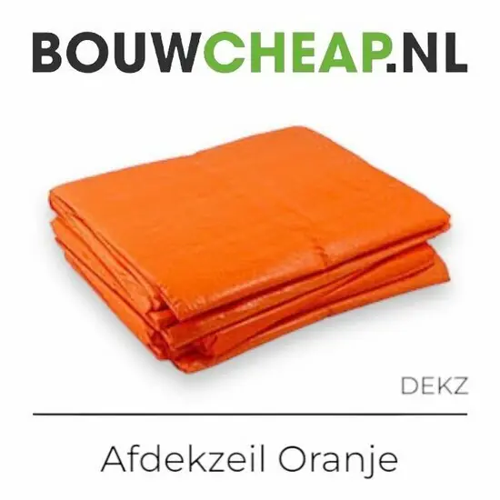 Dekzeil Oranje 4 x 6 mtr - 75 gr/m²