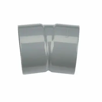 Pvc bocht 125mm 15° twee keer lijmmof