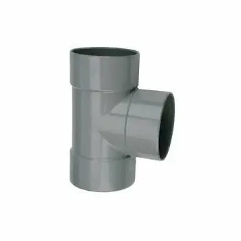 PVC T stuk 110mm 90° drie keer lijmmof