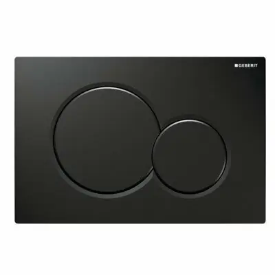 Geberit drukpaneel SIGMA 01 zwart glans verchroomd