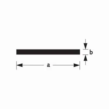 SchadeboPlatprofiel aluminium 30x3mm 300cm