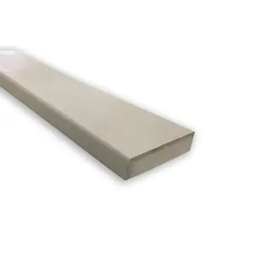 Hardhouten koplat recht wit 12x68mm FSC
