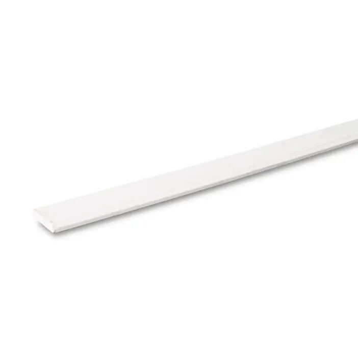 Hardhouten plint wit 12x90mm FSC