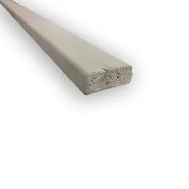 Hardhouten koplat recht wit 12x32mm FSC