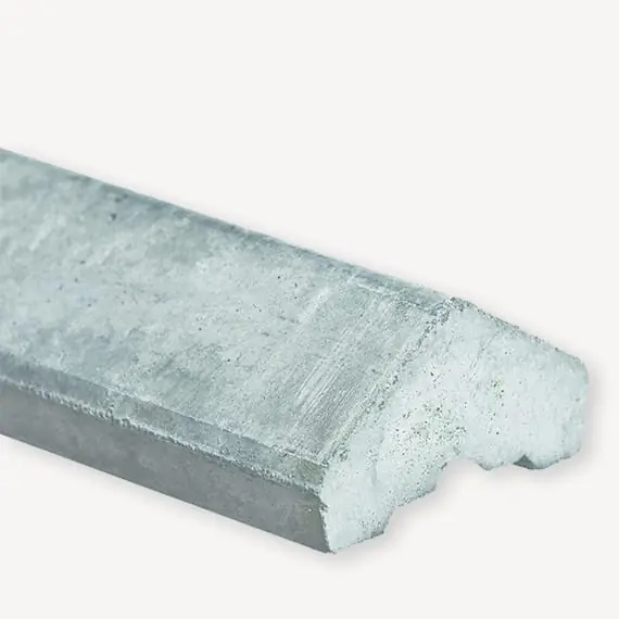 Beton afdekkap grijs
