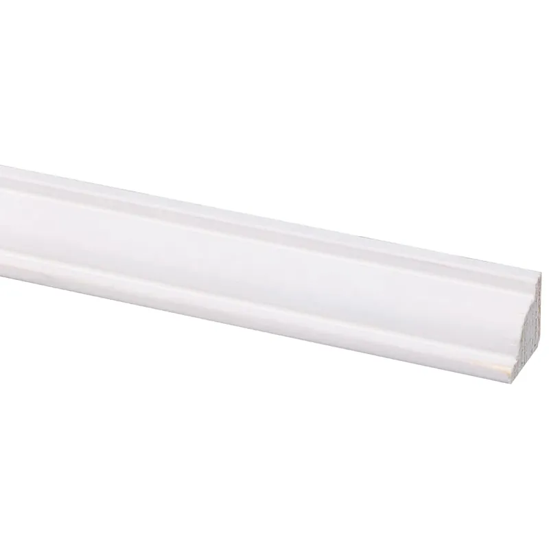 Grenen plafondlijst wit 16x16mm FSC