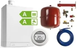 Intergas HRE36/30A CW5 Kombi Kompakt RF2 (A-label) + Honeywell Round On/Off T87G1006 + Ketelaansluitset