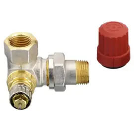 Danfoss Dubbel Haaks Rechts Afsluiter RA-FN 1/2 013G0233 + knelset 15mm