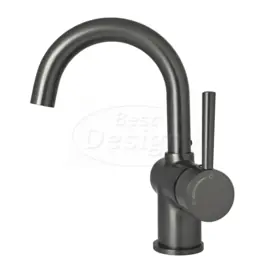 Best Design Moya-Sursee Wastafelmengkraan met Draaibaar Uitloop Gunmetal 4011860