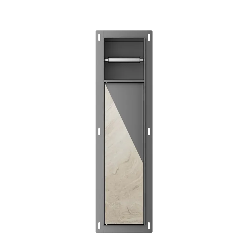 Rocko Toiletrol- en Borstelhouder Inbouw Betegelbaar Gunmetal