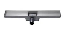 Titan 90S RVS Drain / Douchegoot 90 cm (BODY) Zij-uitlaat